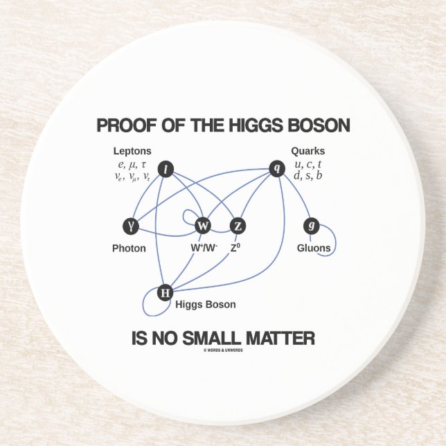 Proof Of The Higgs Boson Is No Small Matter Coaster (Front)
