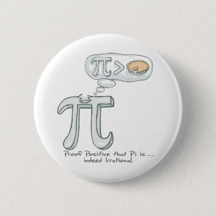 Proof that Pi is Irrational 2 Inch Round Button