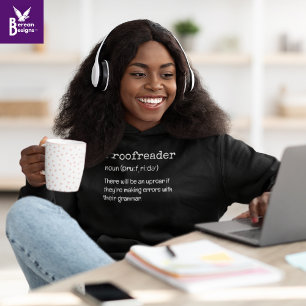 PROOFREADER Fun Definition There They're Their Hoodie