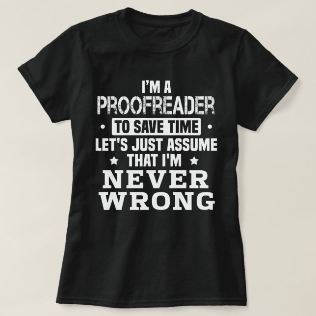 Proofreader T-Shirt (Design Front)