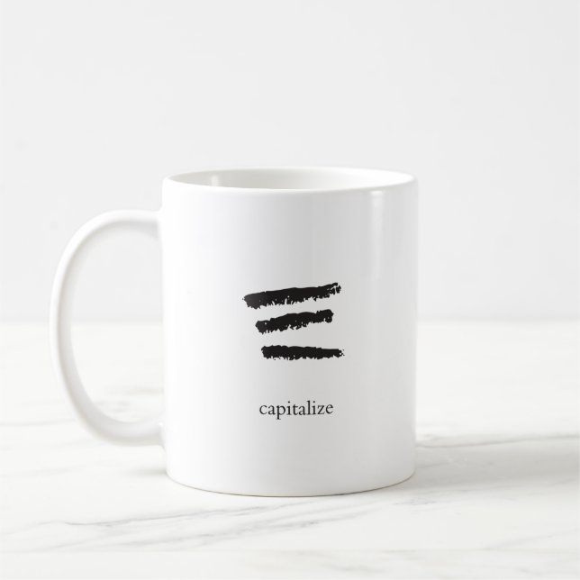 proofreaders' mark mug -- capitalize (Left)