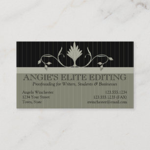 Proofreading/Editing Service Business Card