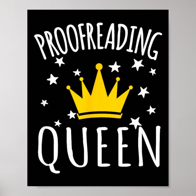 Proofreading Humor Funny Proofreading Quote Proofr Poster (Front)