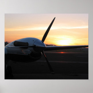 Prop at Sunset Poster