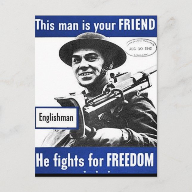 Propaganda Poster Postcard (Front)