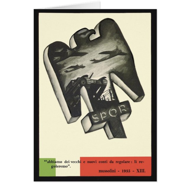 Propagande de Mussolini (Devant)