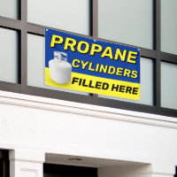 Propane Cylinders Filled Here Advertising