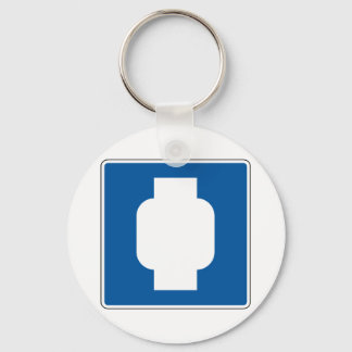 Propane Street Sign Keychain