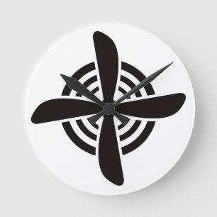 Propeller Round Clock