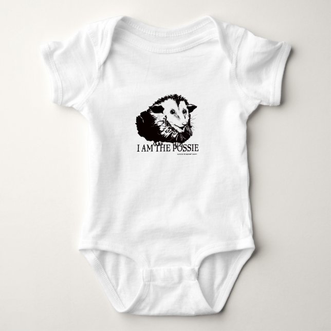 Proper Possum Baby Bodysuit (Front)