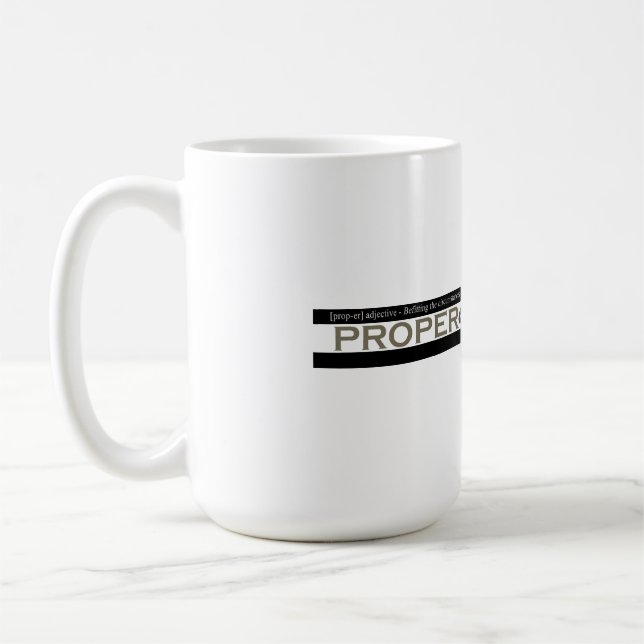 Proper Scoundrel coffee mug (Left)