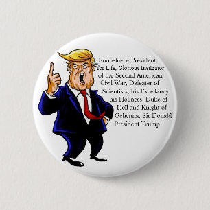 Proper way  to address Donald Trump 2 Inch Round Button