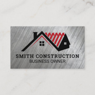 Property Construction Logo General Contractor Business Card