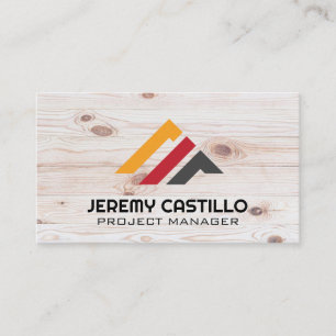 Property Construction   Wood Grain Business Card