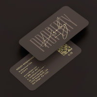 Property Consultant Realtor Elegant Espresso Qr