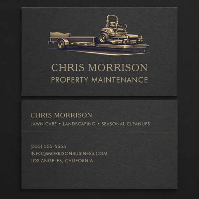 Property Maintenance Mower Business Card (Creator Uploaded)