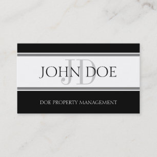 Property Manager Stripe W/W Business Card