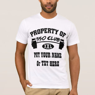 Property Of 350 Club XXL Man's Fitted TShirt