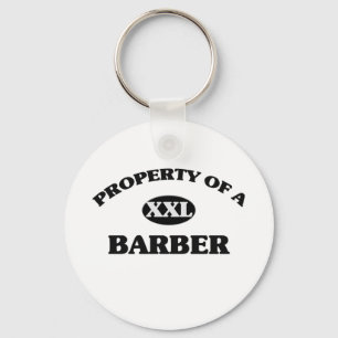 Property of a BARBER Keychain