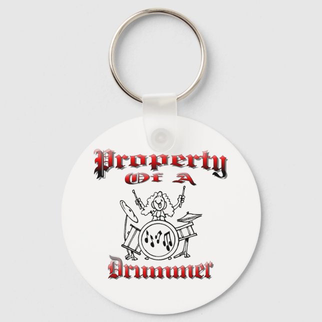Property of a Drummer Keychain (Front)