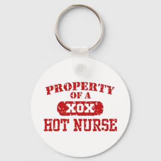 Property of a Hot Nurse Keychain