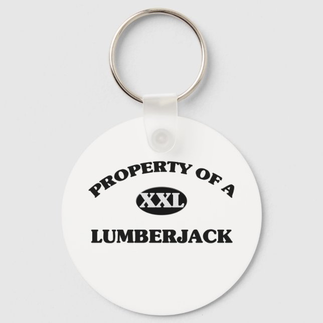 Property of a LUMBERJACK Keychain (Front)