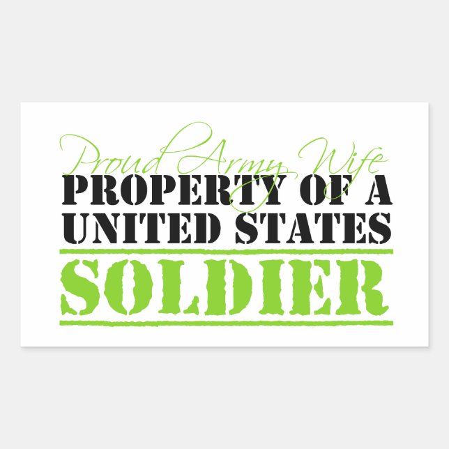 Property Of A Soldier Sticker (Front)