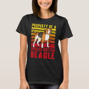 Property of a Spoiled Rotten Beagle dog funny sayi T-Shirt
