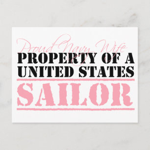 Property of a United States Sailor Postcard