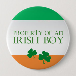 Property of an Irish boy 4 Inch Round Button