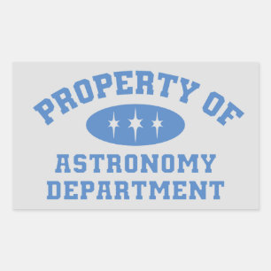 Property Of Astronomy Department Sticker