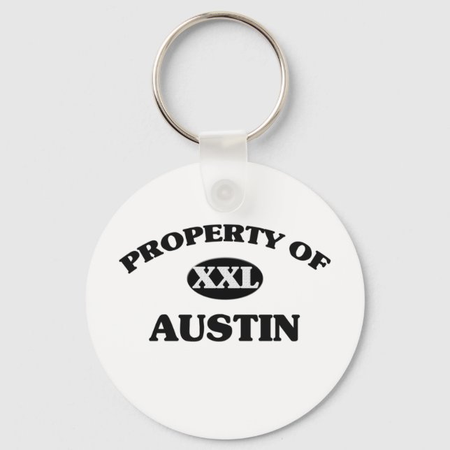 Property of AUSTIN Keychain (Front)