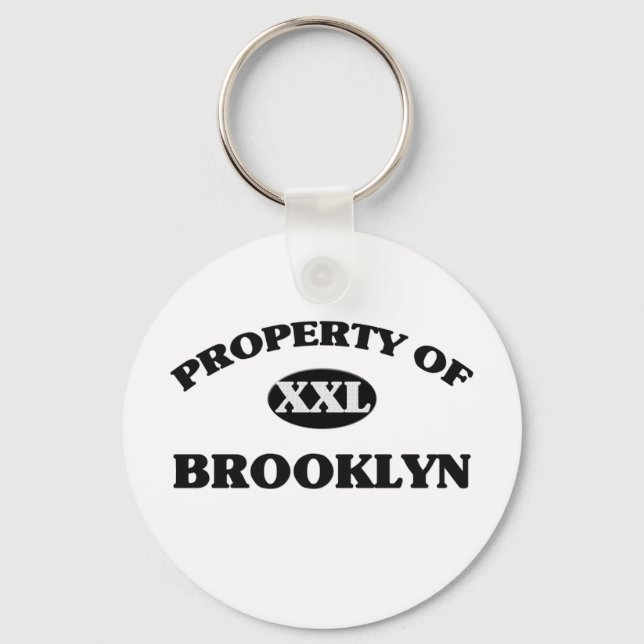 Property of BROOKLYN Keychain (Front)