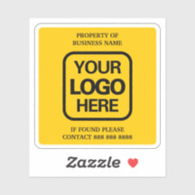 Property Of Business Logo | Yellow Black