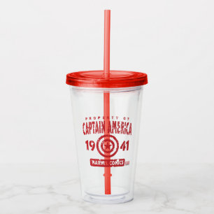 Property Of Captain America Acrylic Tumbler