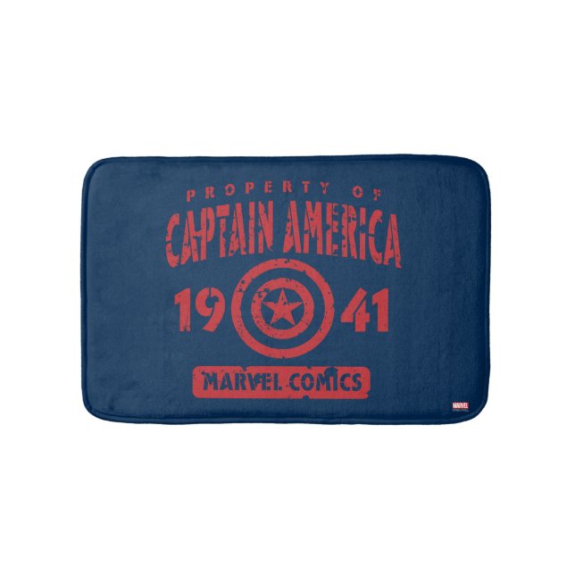 Property Of Captain America Bath Mat (Front)