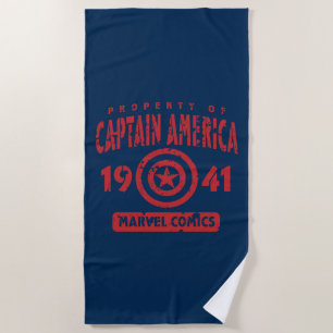 Property Of Captain America Beach Towel