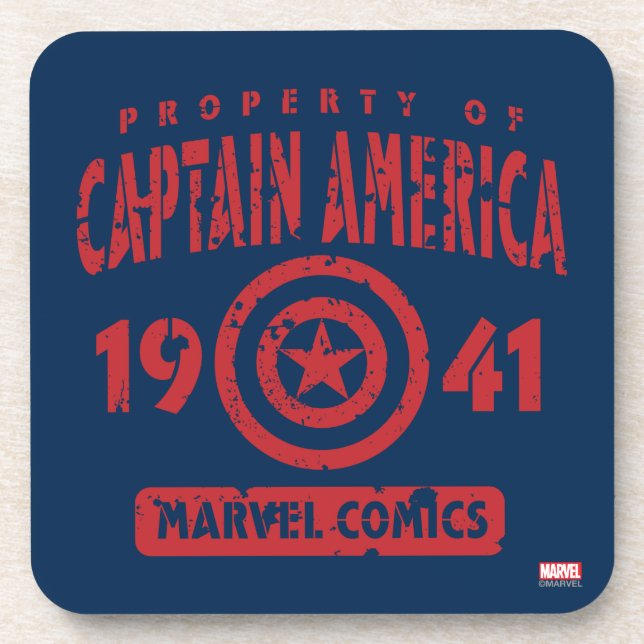 Property Of Captain America Coaster (Front)