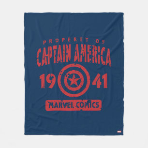 Property Of Captain America Fleece Blanket
