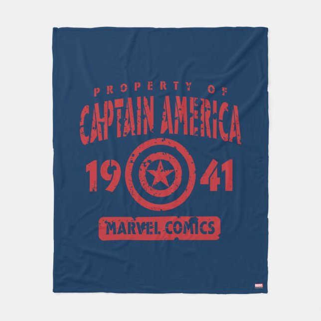Property Of Captain America Fleece Blanket (Front)