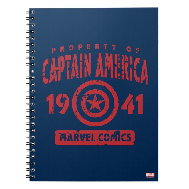 Property Of Captain America Notebook (Front)