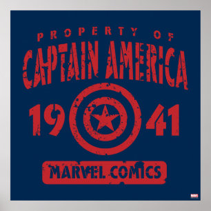 Property Of Captain America Poster