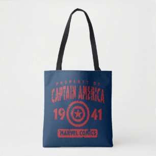 Property Of Captain America Tote Bag