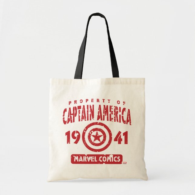Property Of Captain America Tote Bag (Front)