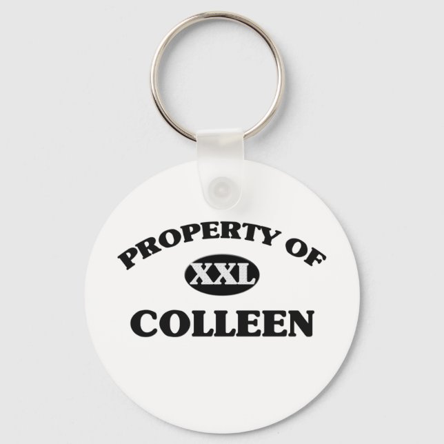 Property of COLLEEN Keychain (Front)