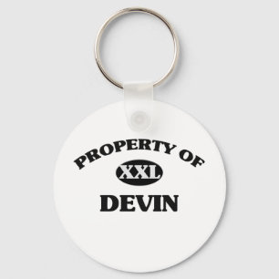 Property of DEVIN Keychain