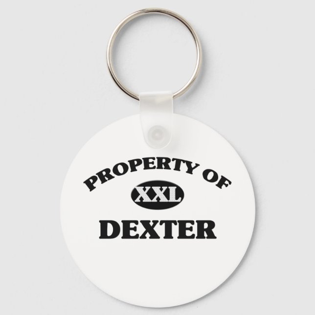 Property of DEXTER Keychain (Front)