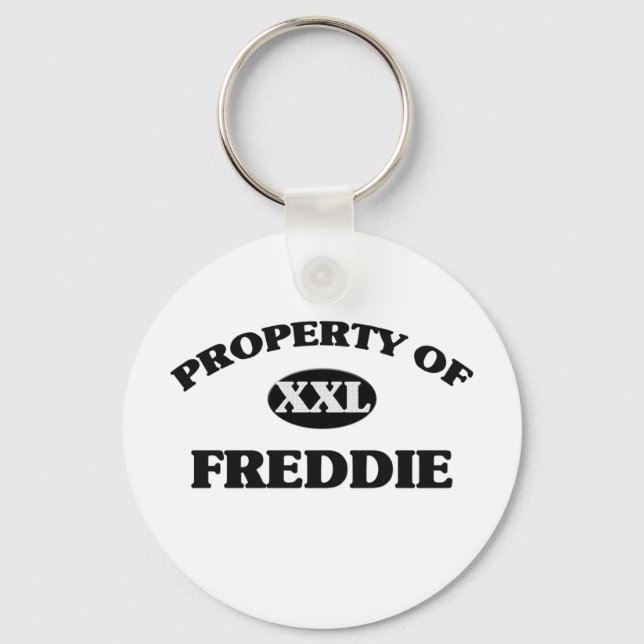 Property of FREDDIE Keychain (Front)
