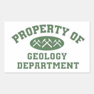 Property Of Geology Department Sticker