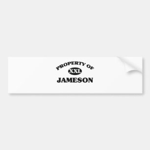 Property of JAMESON Bumper Sticker